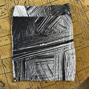 Helmut Lang graphic miniskirt